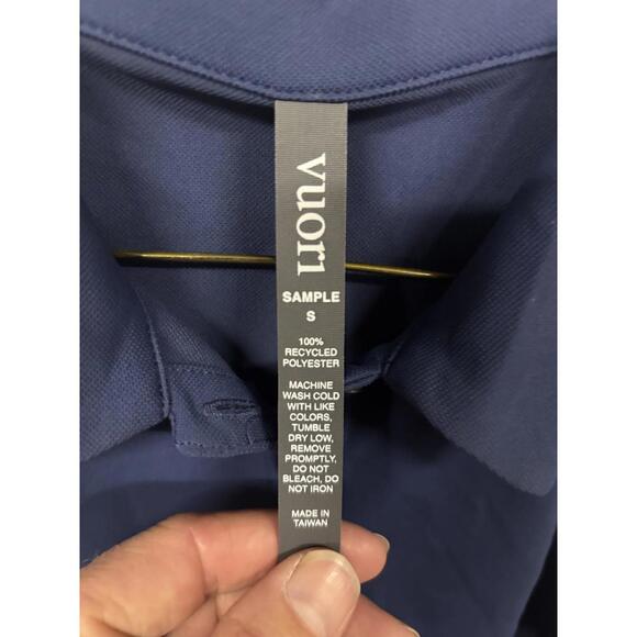 Vuori Women's Pique Polo Tank French Blue Size Small Brand New - Picture 4 of 5